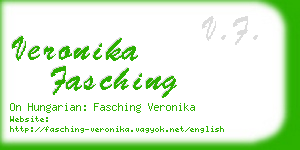 veronika fasching business card